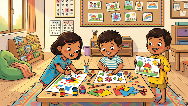 Nursery class at ToonDemy PreSchool